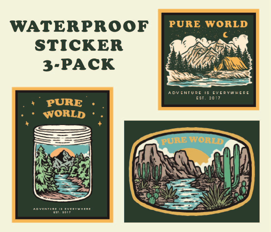 Sticker Package Waterproof Sticker Package – Pure World™