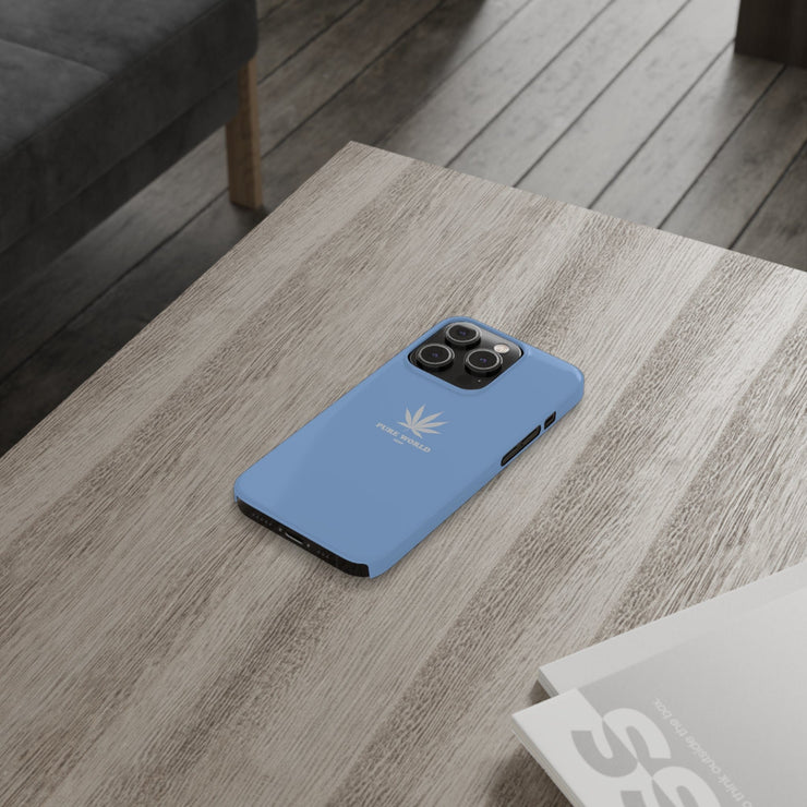 Printify Phone Case Hemp Iphone Case - Light Blue pure-world-organic-sustainable-products