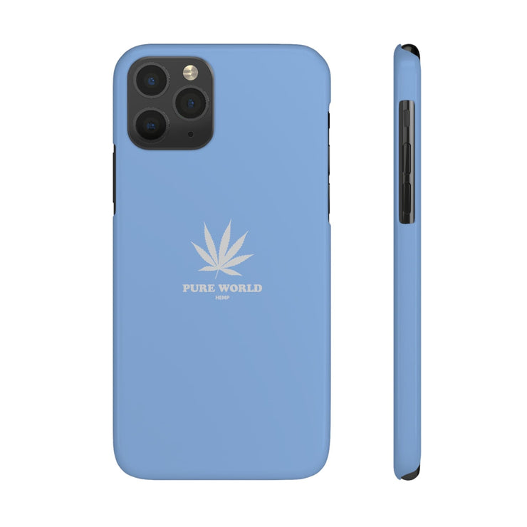 Printify Phone Case iPhone 11 Pro Hemp Iphone Case - Light Blue pure-world-organic-sustainable-products