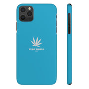 Printify Phone Case iPhone 11 Pro Max Copy of Hemp Iphone Case -  Blue pure-world-organic-sustainable-products