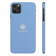 Printify Phone Case iPhone 11 Pro Max Hemp Iphone Case - Light Blue pure-world-organic-sustainable-products