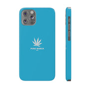 Printify Phone Case iPhone 12/12 Pro Copy of Hemp Iphone Case -  Blue pure-world-organic-sustainable-products