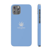 Printify Phone Case iPhone 12/12 Pro Hemp Iphone Case - Light Blue pure-world-organic-sustainable-products