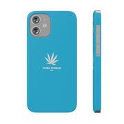 Printify Phone Case iPhone 12 Mini Copy of Hemp Iphone Case -  Blue pure-world-organic-sustainable-products