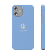 Printify Phone Case iPhone 12 Mini Hemp Iphone Case - Light Blue pure-world-organic-sustainable-products