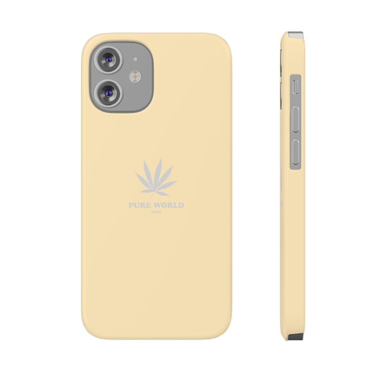 Printify Phone Case iPhone 12 Mini Hemp Iphone Case -  Sand pure-world-organic-sustainable-products