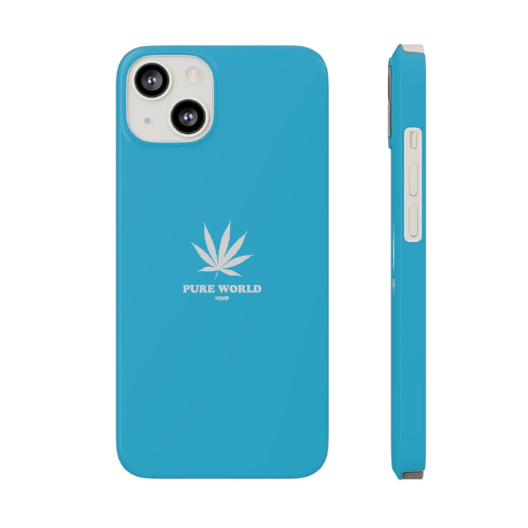 Printify Phone Case iPhone 13 Copy of Hemp Iphone Case -  Blue pure-world-organic-sustainable-products