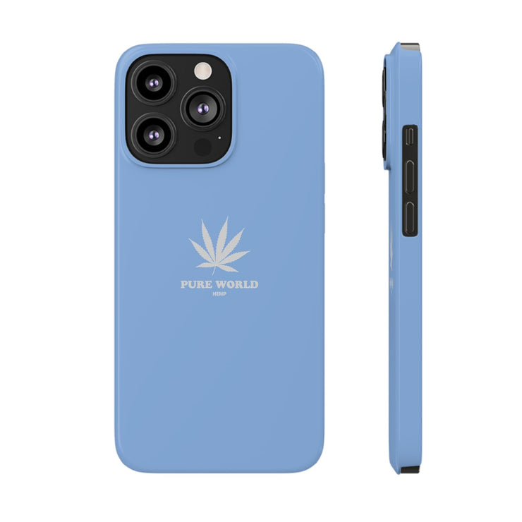 Printify Phone Case iPhone 13 Pro Hemp Iphone Case - Light Blue pure-world-organic-sustainable-products