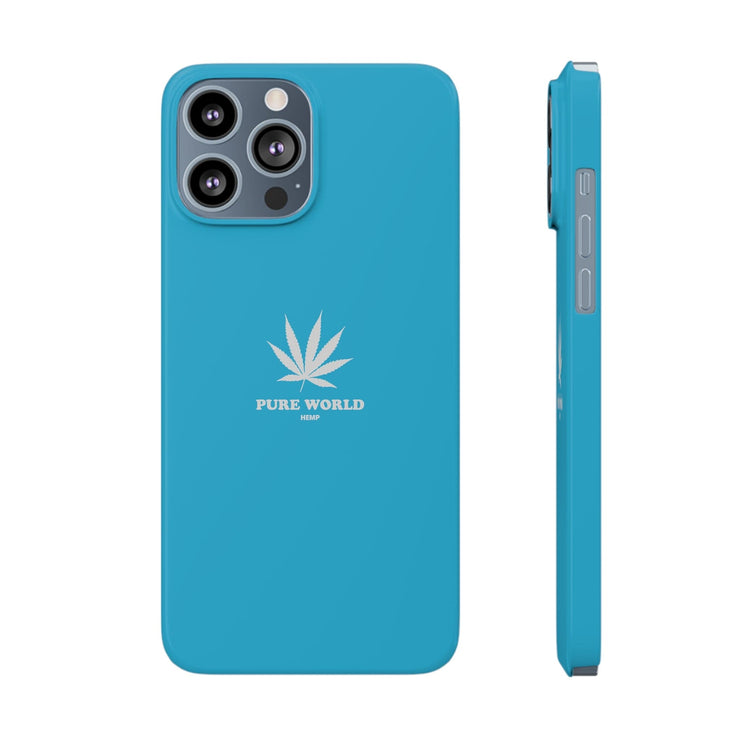 Printify Phone Case iPhone 13 Pro Max Copy of Hemp Iphone Case -  Blue pure-world-organic-sustainable-products