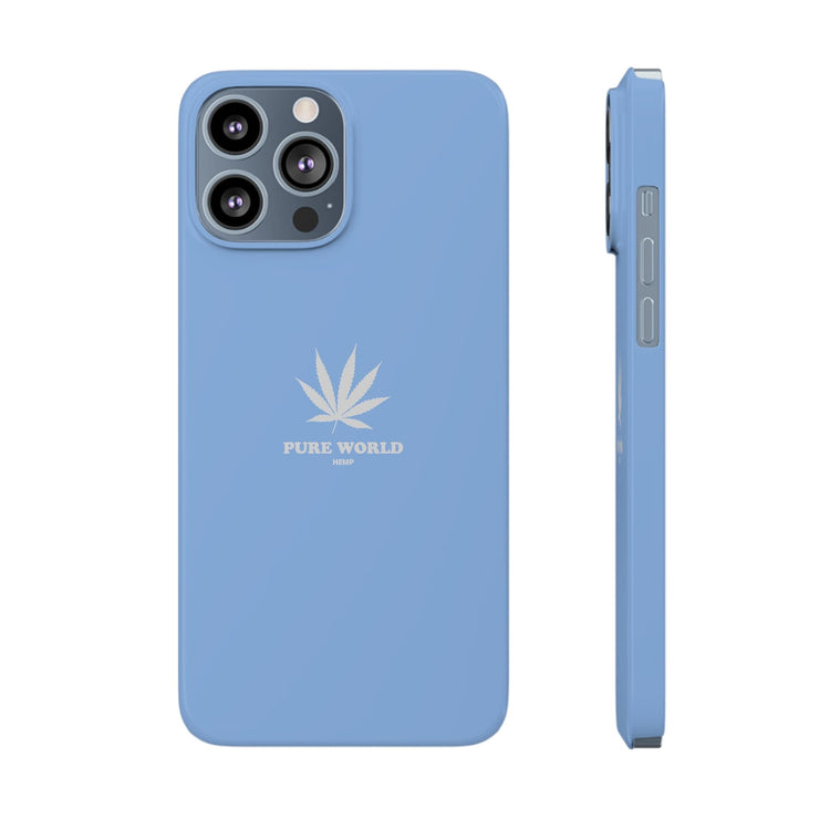 Printify Phone Case iPhone 13 Pro Max Hemp Iphone Case - Light Blue pure-world-organic-sustainable-products
