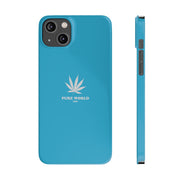 Printify Phone Case iPhone 14 Plus Copy of Hemp Iphone Case -  Blue pure-world-organic-sustainable-products