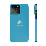 Printify Phone Case iPhone 14 Pro Max Copy of Hemp Iphone Case -  Blue pure-world-organic-sustainable-products