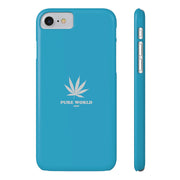 Printify Phone Case iPhone 7, iPhone 8 Slim Copy of Hemp Iphone Case -  Blue pure-world-organic-sustainable-products