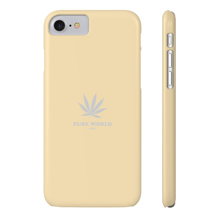 Printify Phone Case iPhone 7, iPhone 8 Slim Hemp Iphone Case -  Sand pure-world-organic-sustainable-products