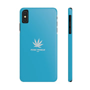 Printify Phone Case iPhone XS MAX Copy of Hemp Iphone Case -  Blue pure-world-organic-sustainable-products