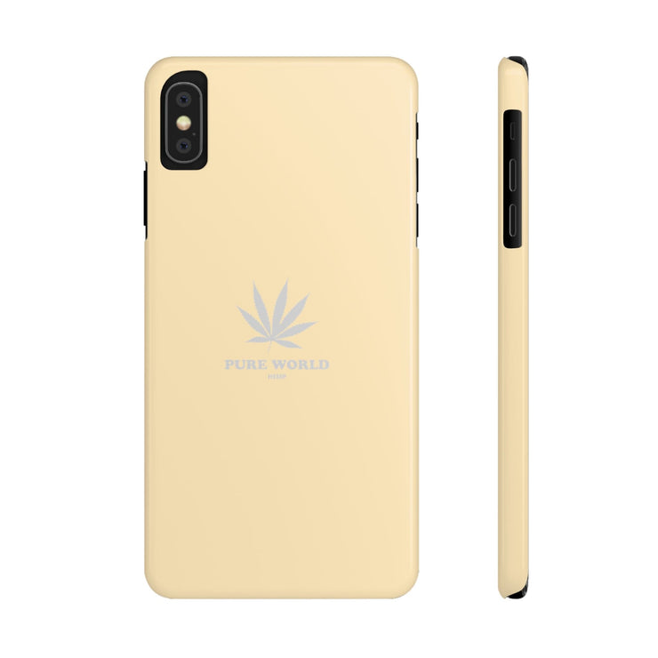 Printify Phone Case iPhone XS MAX Hemp Iphone Case -  Sand pure-world-organic-sustainable-products