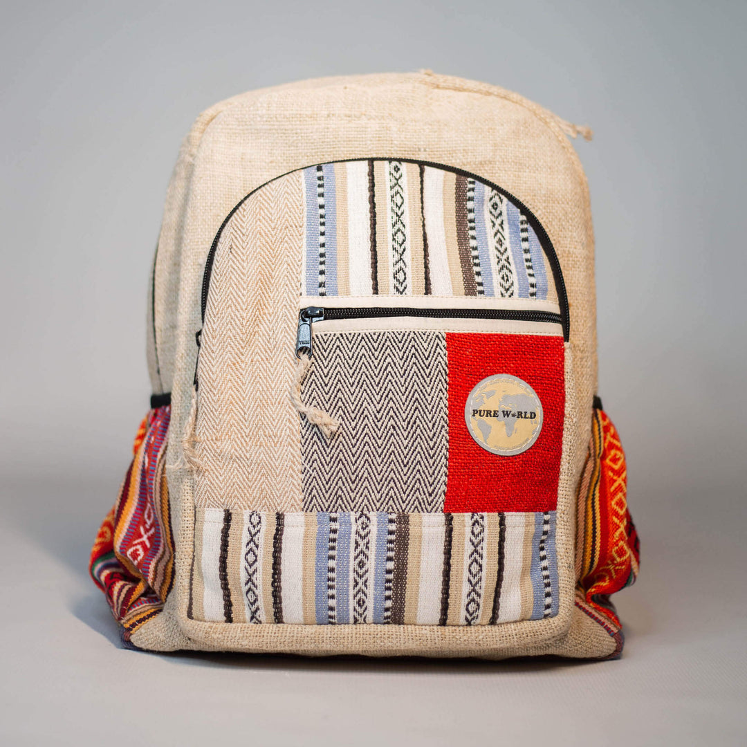 Pure World HIGH TIDE Multicolor Backpack Hemp Backpacks Men And Women | Pure World – I Am The Animal main image 2