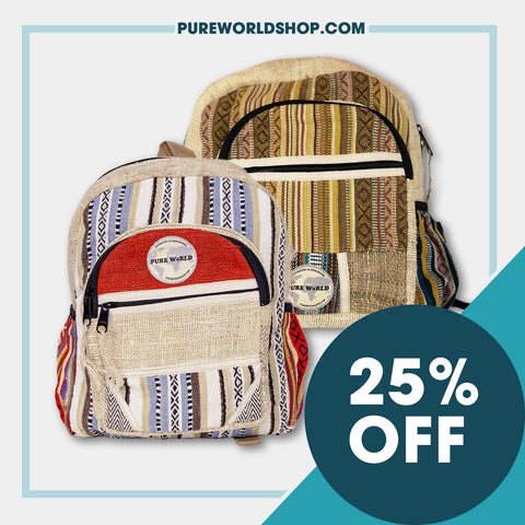 Pure World Mini Backpacks 2x Mini Backpack Bundle pure-world-organic-sustainable-products