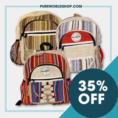 Pure World Mini Backpacks 3x Mini Backpack Bundle pure-world-organic-sustainable-products
