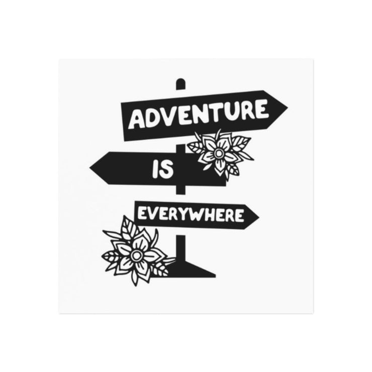 Printify Home Decor 3" x 3" / Square / 1 pc Adventure Is Everywhere Magnet pure-world-organic-sustainable-products