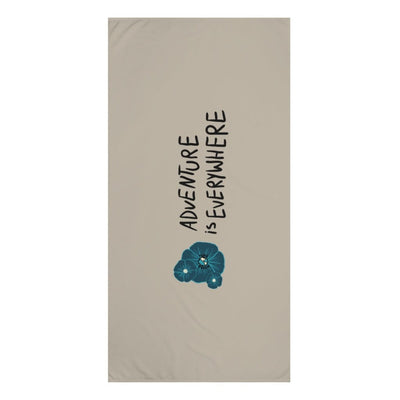 Printify Home Decor White / 30" × 60" Pure World towel - Adventure Is Everywhere pure-world-organic-sustainable-products