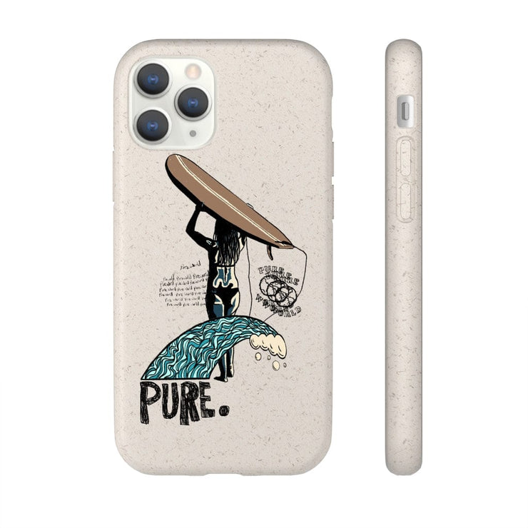 Printify Phone Case iPhone 11 Pro Biodegradable Surfs Up phone case pure-world-organic-sustainable-products
