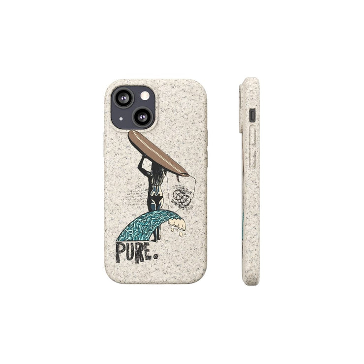 Printify Phone Case iPhone 13 Mini Biodegradable Surfs Up phone case pure-world-organic-sustainable-products