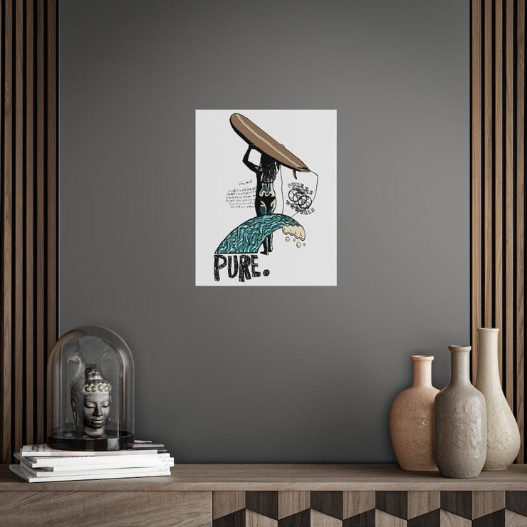 Printify Poster Surfs Up Poster pure-world-organic-sustainable-products