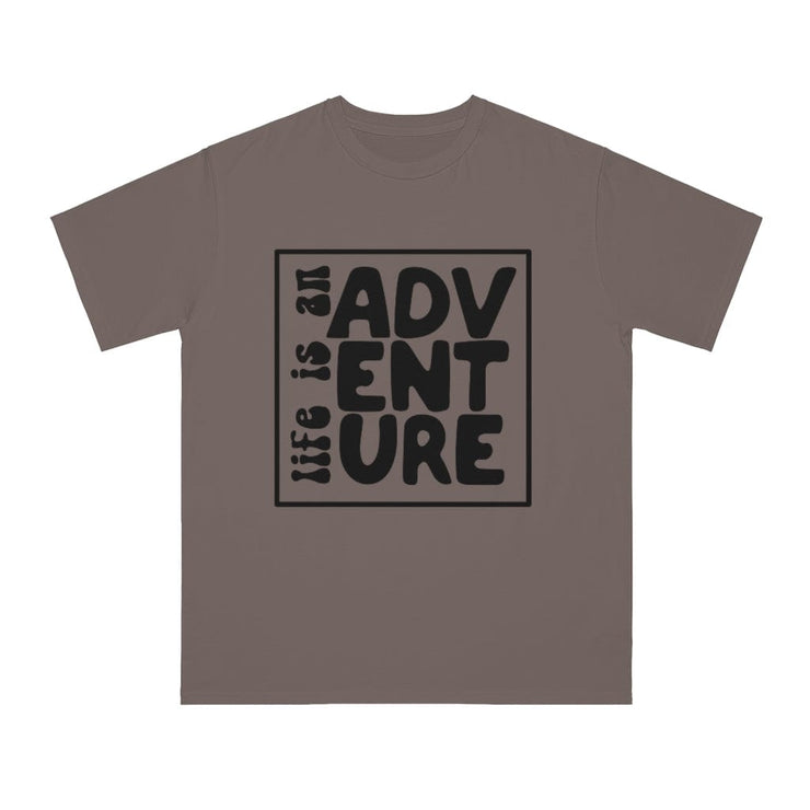 Printify T-Shirt Meteorite / S Organic Life is an Adventure T-Shirt pure-world-organic-sustainable-products