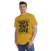 Printify T-Shirt Organic Life is an Adventure T-Shirt pure-world-organic-sustainable-products