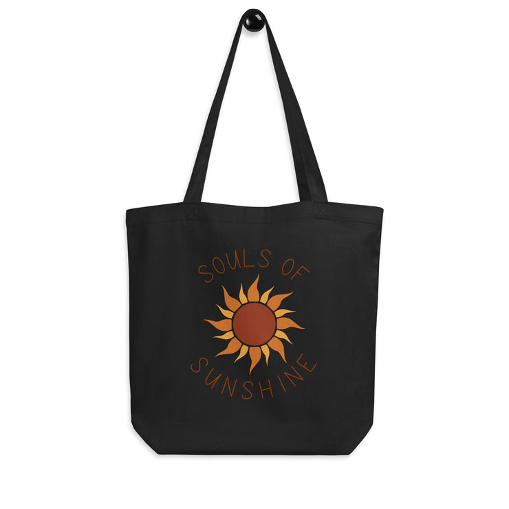 Pure World™ Black Souls of Sunshine Eco Tote Bag pure-world-organic-sustainable-products