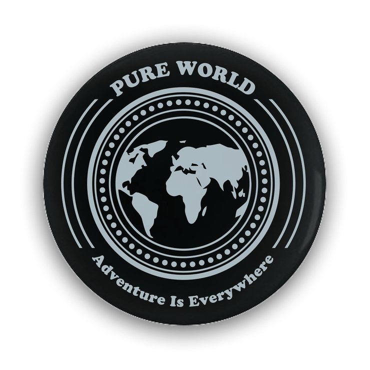 Pure World™ Emblem Button pure-world-organic-sustainable-products