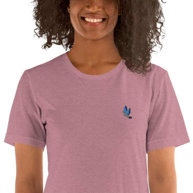 Pure World™ Heather Orchid / S Pure World Fly Embroidered T-Shirt pure-world-organic-sustainable-products