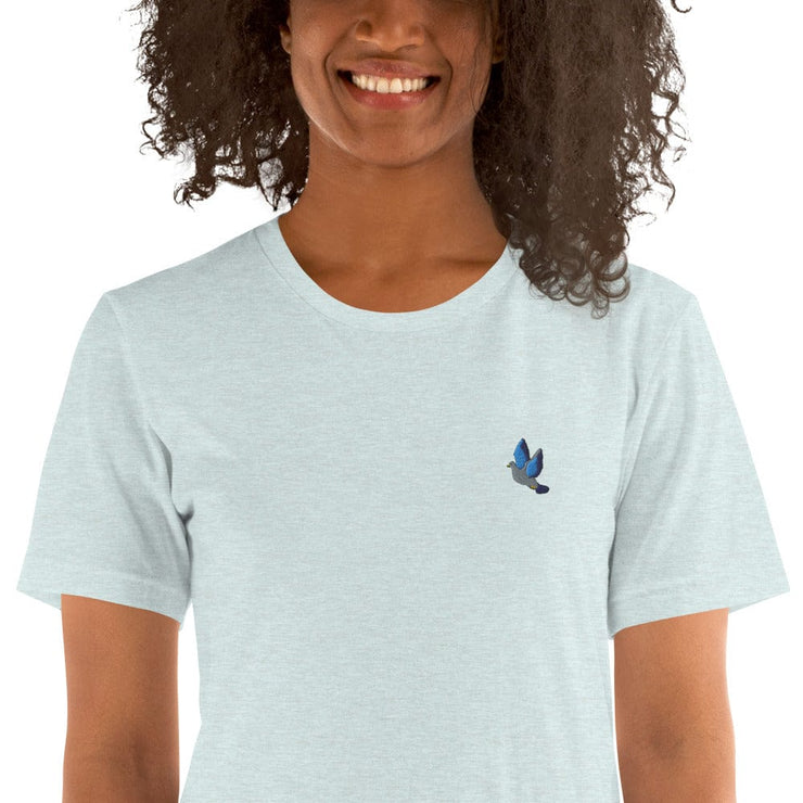 Pure World™ Heather Prism Ice Blue / XS Pure World Fly Embroidered T-Shirt pure-world-organic-sustainable-products