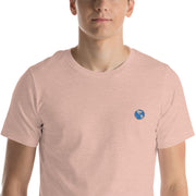 Pure World™ Heather Prism Peach / XS Pure World - Globe | Embroidered Tee pure-world-organic-sustainable-products