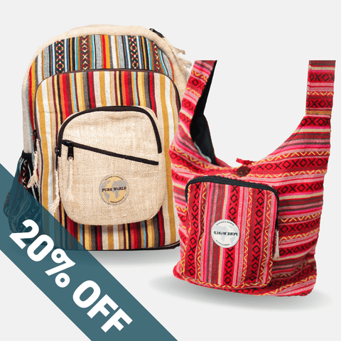 Pure World™ Messenger Bags Zion + Uluru Boho pure-world-organic-sustainable-products