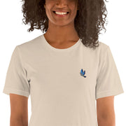 Pure World™ Soft Cream / XS Pure World Fly Embroidered T-Shirt pure-world-organic-sustainable-products